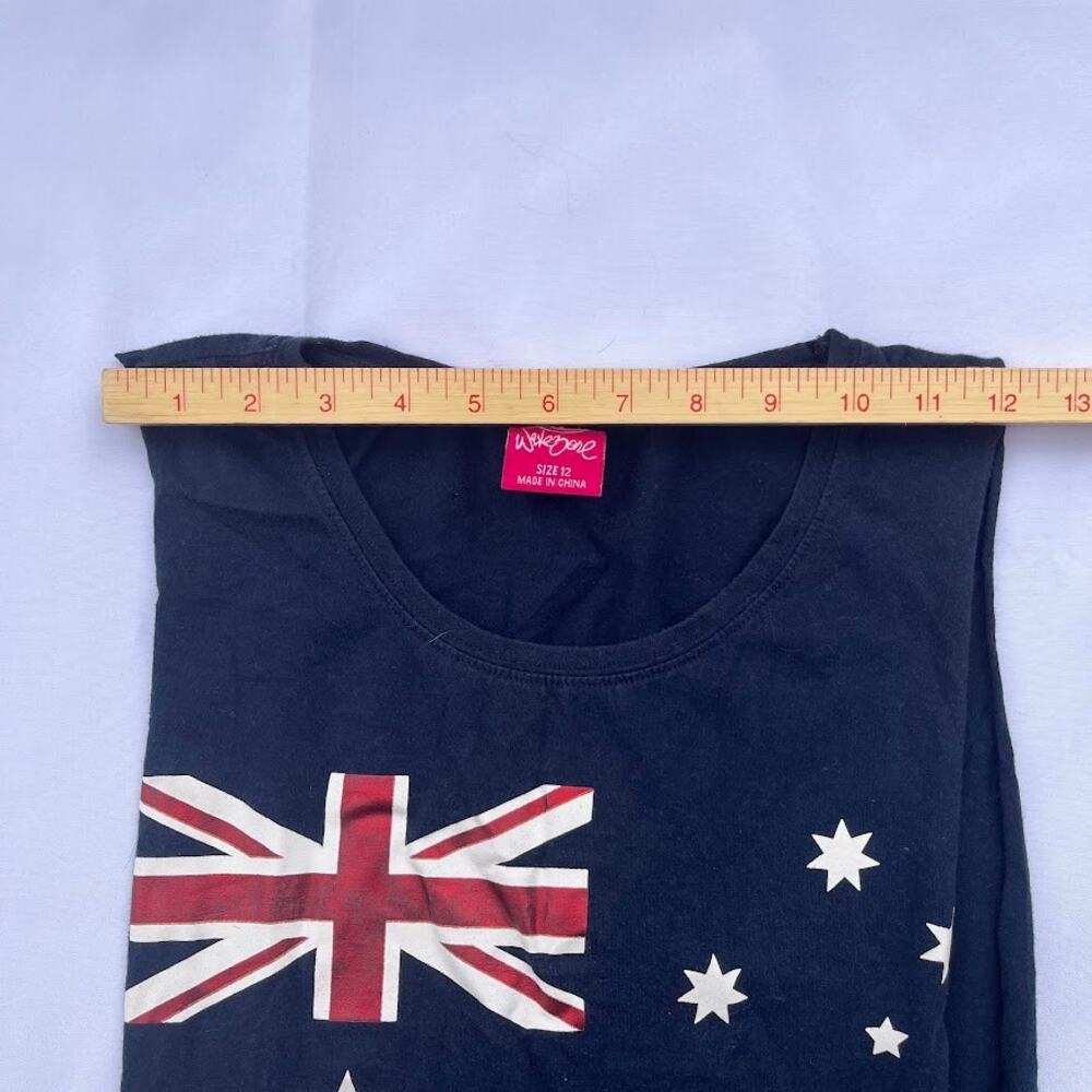 Australia Flag Tank Top Open Side Tied Sides - Picture 5 of 7